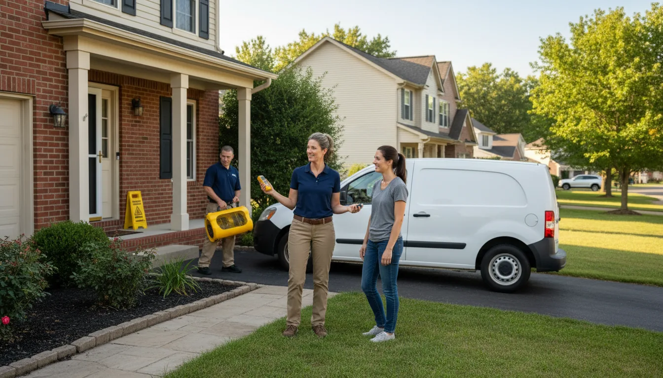Residential water damage restoration in Arnold, NE